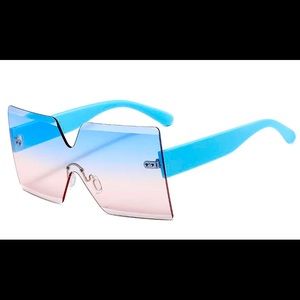 Rimless Shades (Blue/Pink)